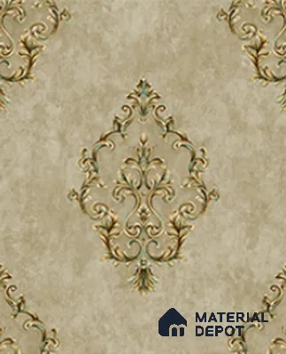 21004 | 10 Meter x 21 Inches Damask Look Wallpaper - 57.41 Sq. Ft.