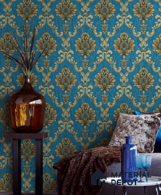 21040 | 10 Meter x 21 Inches Damask Look Wallpaper - 57.41 Sq. Ft.