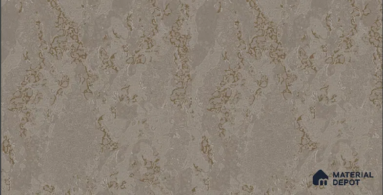 220154 | Warm Grey & Gold Cloud Texture Non Woven Patterned Wallpaper - 10 Meter x 21 Inches, 57.41 Sq. Ft. (Min. 15% Wastage)
