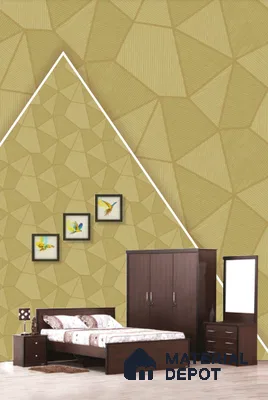 22505 | 10 Meter x 21 Inches Geometric Look Wallpaper - 57.41 Sq. Ft. | Minimum 15% wastage during installation