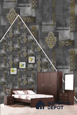 22511 | 10 Meter x 21 Inches Damask Look Wallpaper - 57.41 Sq. Ft. | Minimum 15% wastage during installation
