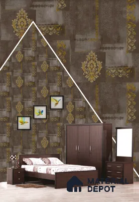 22512 | 10 Meter x 21 Inches Damask Look Wallpaper - 57.41 Sq. Ft. | Minimum 15% wastage during installation