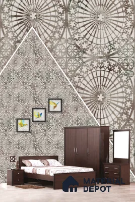 22526 | 10 Meter x 21 Inches Patterned Look Wallpaper - 57.41 Sq. Ft. | Minimum 15% wastage during installation