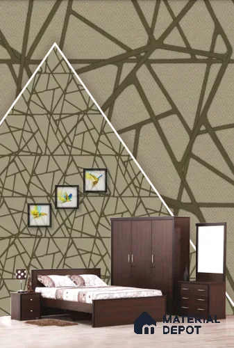 22543 | 10 Meter x 21 Inches Geometric Look Wallpaper - 57.41 Sq. Ft. | Minimum 15% wastage during installation