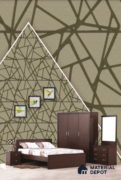 22543 | 10 Meter x 21 Inches Geometric Look Wallpaper - 57.41 Sq. Ft. | Minimum 15% wastage during installation