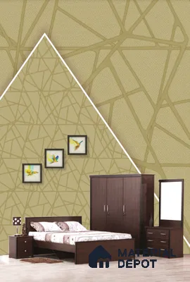 22548 | 10 Meter x 21 Inches Geometric Look Wallpaper - 57.41 Sq. Ft. | Minimum 15% wastage during installation