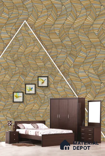 22549 | 10 Meter x 21 Inches Geometric Look Wallpaper - 57.41 Sq. Ft. | Minimum 15% wastage during installation