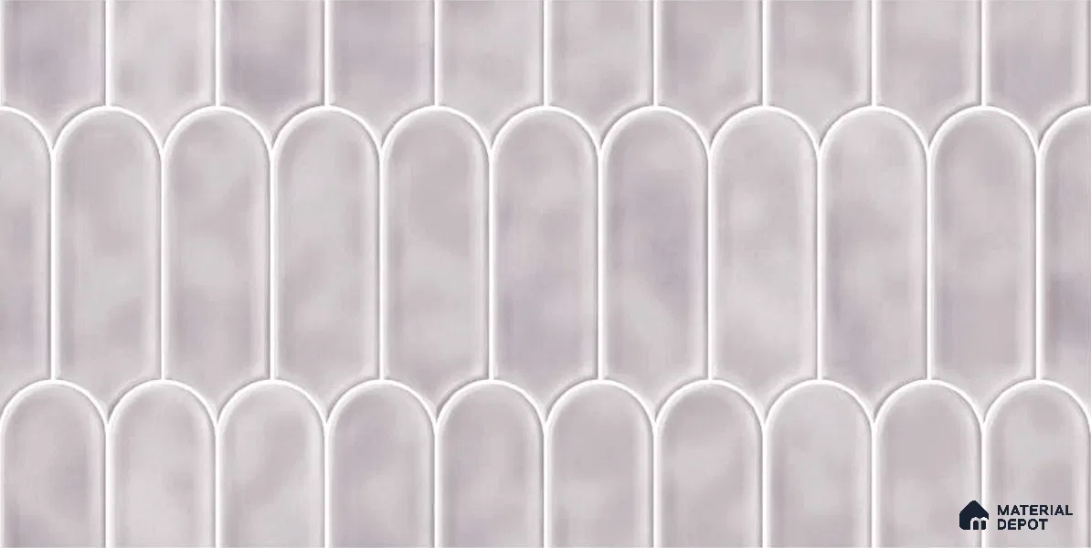 Faux Subway Wall Tile TL 04686 B Popsicle Solara Pseudo Grey 2 ft x 1 ft Ceramic Glossy Finish - 9 mm | Suitable For Kitchen, Bathroom Walls and Backsplashes | Please Expect a Slight Variation of Pattern (Sample)