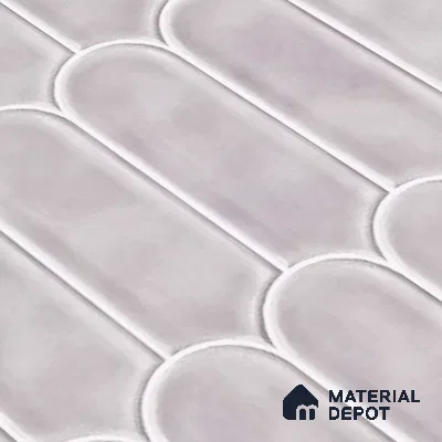 Faux Subway Wall Tile TL 04686 B Popsicle Solara Pseudo Grey 2 ft x 1 ft Ceramic Glossy Finish - 9 mm | Suitable For Kitchen, Bathroom Walls and Backsplashes | Please Expect a Slight Variation of Pattern (Sample)