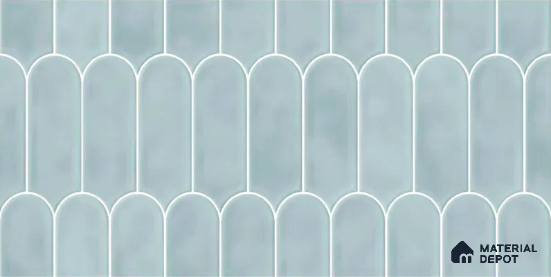 Faux Subway Wall Tile TL 04686 C Popsicle Solara Skylar Blue 2 ft x 1 ft Ceramic Glossy Finish - 9 mm | Suitable For Kitchen, Bathroom Walls and Backsplashes | Please Expect a Slight Variation of Pattern (Sample)