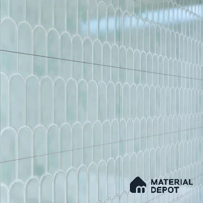 Faux Subway Wall Tile TL 04686 C Popsicle Solara Skylar Blue 2 ft x 1 ft Ceramic Glossy Finish - 9 mm | Suitable For Kitchen, Bathroom Walls and Backsplashes | Please Expect a Slight Variation of Pattern (Sample)