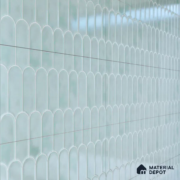 Faux Subway Wall Tile TL 04686 C Popsicle Solara Skylar Blue 2 ft x 1 ft Ceramic Glossy Finish - 9 mm | Suitable For Kitchen, Bathroom Walls and Backsplashes | Please Expect a Slight Variation of Pattern (Sample)
