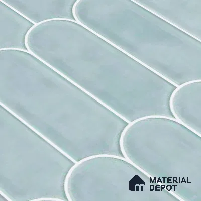Faux Subway Wall Tile TL 04686 C Popsicle Solara Skylar Blue 2 ft x 1 ft Ceramic Glossy Finish - 9 mm | Suitable For Kitchen, Bathroom Walls and Backsplashes | Please Expect a Slight Variation of Pattern (Sample)