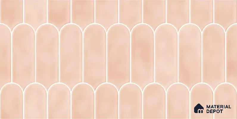 Faux Subway Wall Tile TL 04686 D Popsicle Solara Mauve Pink 2 ft x 1 ft Ceramic Glossy Finish - 9 mm | Suitable For Kitchen, Bathroom Walls and Backsplashes | Please Expect a Slight Variation of Pattern