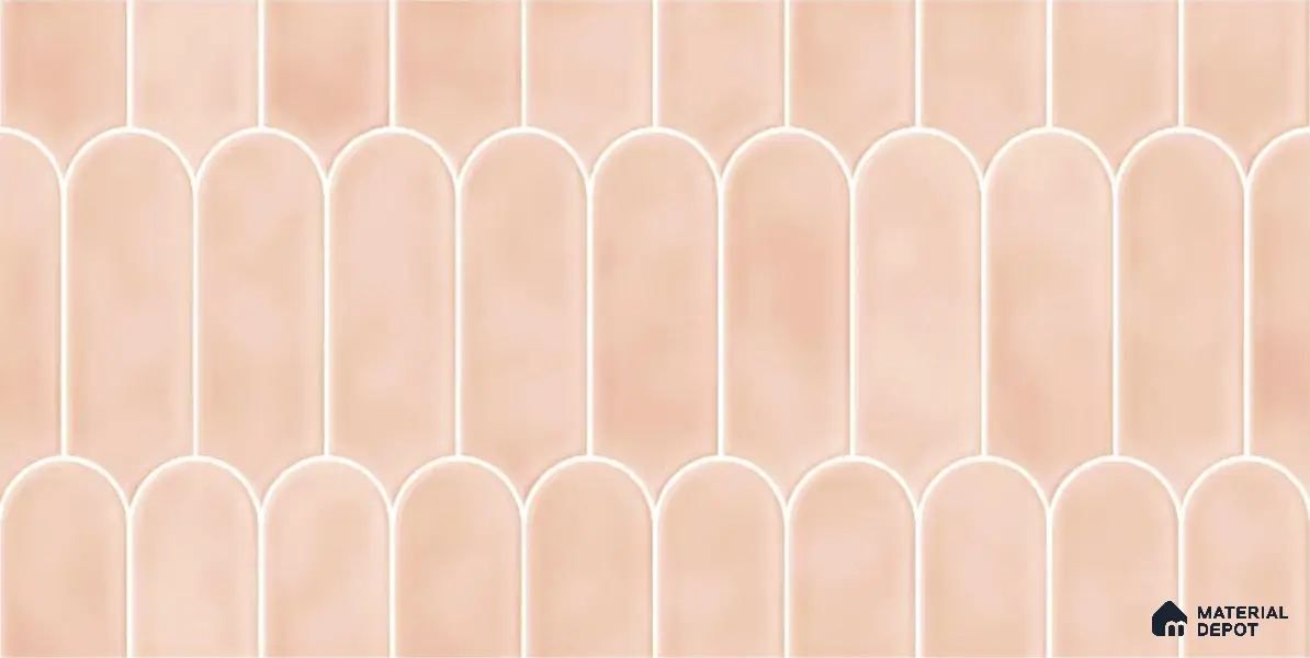 Faux Subway Wall Tile TL 04686 D Popsicle Solara Mauve Pink 2 ft x 1 ft Ceramic Glossy Finish - 9 mm | Suitable For Kitchen, Bathroom Walls and Backsplashes | Please Expect a Slight Variation of Pattern