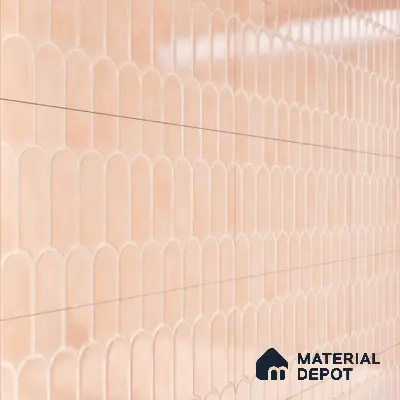 Faux Subway Wall Tile TL 04686 D Popsicle Solara Mauve Pink 2 ft x 1 ft Ceramic Glossy Finish - 9 mm | Suitable For Kitchen, Bathroom Walls and Backsplashes | Please Expect a Slight Variation of Pattern