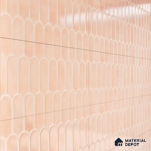 Faux Subway Wall Tile TL 04686 D Popsicle Solara Mauve Pink 2 ft x 1 ft Ceramic Glossy Finish - 9 mm | Suitable For Kitchen, Bathroom Walls and Backsplashes | Please Expect a Slight Variation of Pattern