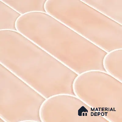 Faux Subway Wall Tile TL 04686 D Popsicle Solara Mauve Pink 2 ft x 1 ft Ceramic Glossy Finish - 9 mm | Suitable For Kitchen, Bathroom Walls and Backsplashes | Please Expect a Slight Variation of Pattern