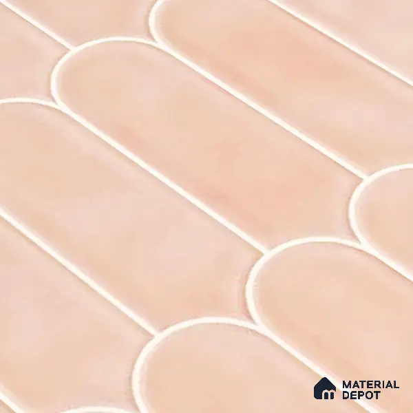 Faux Subway Wall Tile TL 04686 D Popsicle Solara Mauve Pink 2 ft x 1 ft Ceramic Glossy Finish - 9 mm | Suitable For Kitchen, Bathroom Walls and Backsplashes | Please Expect a Slight Variation of Pattern