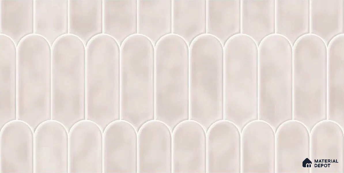 Faux Subway Wall Tile TL 04686 E Popsicle Solara Coralito Pink 2 ft x 1 ft Ceramic Glossy Finish - 9 mm | Suitable For Kitchen, Bathroom Walls and Backsplashes | Please Expect a Slight Variation of Pattern