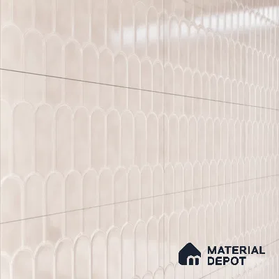 Faux Subway Wall Tile TL 04686 E Popsicle Solara Coralito Pink 2 ft x 1 ft Ceramic Glossy Finish - 9 mm | Suitable For Kitchen, Bathroom Walls and Backsplashes | Please Expect a Slight Variation of Pattern