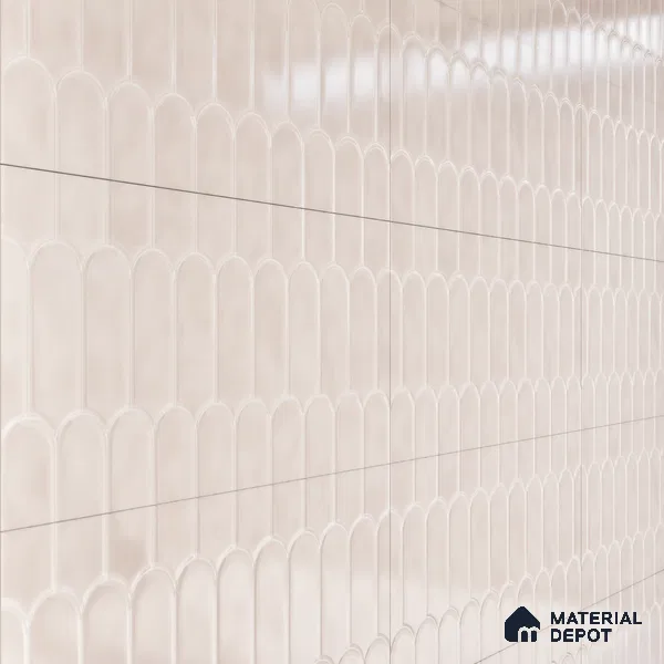 Faux Subway Wall Tile TL 04686 E Popsicle Solara Coralito Pink 2 ft x 1 ft Ceramic Glossy Finish - 9 mm | Suitable For Kitchen, Bathroom Walls and Backsplashes | Please Expect a Slight Variation of Pattern