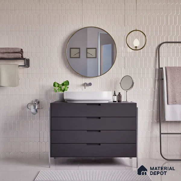 Faux Subway Wall Tile TL 04686 E Popsicle Solara Coralito Pink 2 ft x 1 ft Ceramic Glossy Finish - 9 mm | Suitable For Kitchen, Bathroom Walls and Backsplashes | Please Expect a Slight Variation of Pattern
