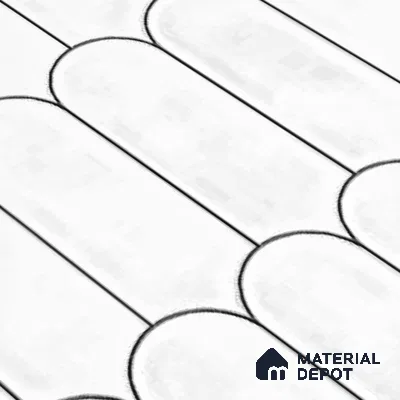 Faux Subway Wall Tile TL 04686 H Popsicle Solara Lilac White 2 ft x 1 ft Ceramic Glossy Finish - 9 mm | Suitable For Kitchen, Bathroom Walls and Backsplashes | Please Expect a Slight Variation of Pattern (Sample)