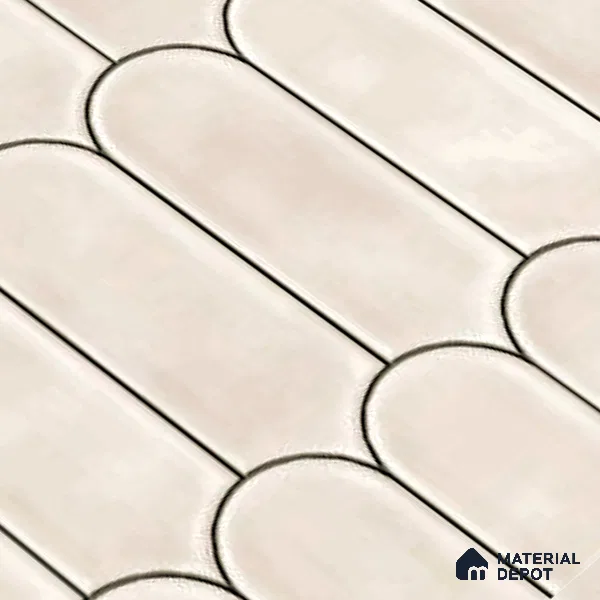 Faux Subway Wall Tile TL 04686 I Popsicle Solara Satin White 2 ft x 1 ft Ceramic Glossy Finish - 9 mm | Suitable For Kitchen, Bathroom Walls and Backsplashes | Please Expect a Slight Variation of Pattern (Sample)