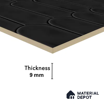 Faux Subway Wall Tile TL 04686 J Popsicle Solara Bronze Black 2 ft x 1 ft Ceramic Matte Finish - 9 mm | Suitable For Kitchen, Bathroom Walls and Backsplashes | Please Expect a Slight Variation of Pattern (Sample)
