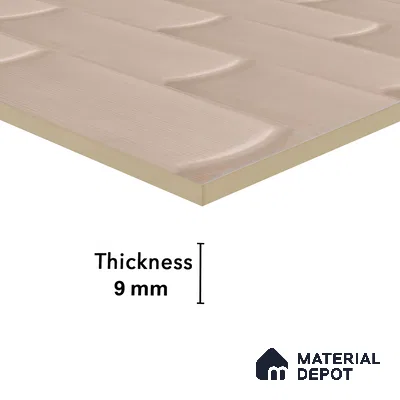 Faux Subway Wall Tile TL 04692 B Gradient Solara Rosa Pink 2 ft x 1 ft Ceramic Glossy Finish - 9 mm | Suitable For Kitchen, Bathroom Walls and Backsplashes | Please Expect a Slight Variation of Pattern (Sample)
