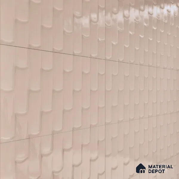 Faux Subway Wall Tile TL 04692 B Gradient Solara Rosa Pink 2 ft x 1 ft Ceramic Glossy Finish - 9 mm | Suitable For Kitchen, Bathroom Walls and Backsplashes | Please Expect a Slight Variation of Pattern (Sample)