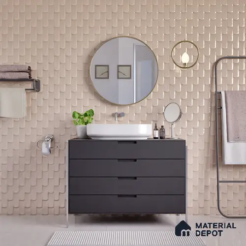 Faux Subway Wall Tile TL 04692 B Gradient Solara Rosa Pink 2 ft x 1 ft Ceramic Glossy Finish - 9 mm | Suitable For Kitchen, Bathroom Walls and Backsplashes | Please Expect a Slight Variation of Pattern