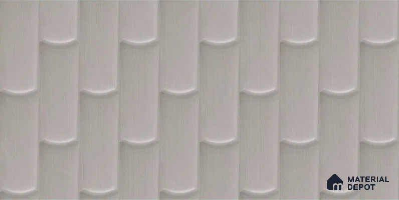 Faux Subway Wall Tile TL 04692 C Gradient Solara Dove Grey 2 ft x 1 ft Ceramic Glossy Finish - 9 mm | Suitable For Kitchen, Bathroom Walls and Backsplashes | Please Expect a Slight Variation of Pattern (Sample)