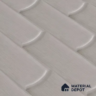 Faux Subway Wall Tile TL 04692 C Gradient Solara Dove Grey 2 ft x 1 ft Ceramic Glossy Finish - 9 mm | Suitable For Kitchen, Bathroom Walls and Backsplashes | Please Expect a Slight Variation of Pattern (Sample)