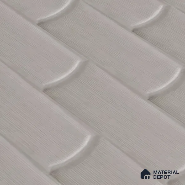 Faux Subway Wall Tile TL 04692 C Gradient Solara Dove Grey 2 ft x 1 ft Ceramic Glossy Finish - 9 mm | Suitable For Kitchen, Bathroom Walls and Backsplashes | Please Expect a Slight Variation of Pattern (Sample)