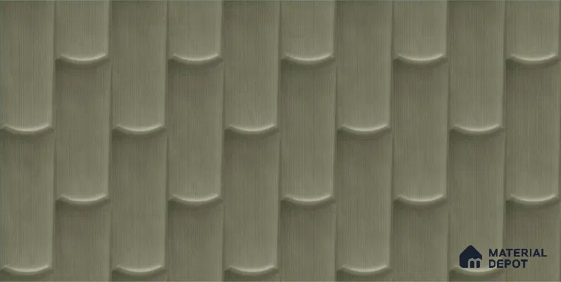 Faux Subway Wall Tile TL 04692 D Gradient Solara Grey Thunder 2 ft x 1 ft Ceramic Glossy Finish - 9 mm | Suitable For Kitchen, Bathroom Walls and Backsplashes | Please Expect a Slight Variation of Pattern (Sample)