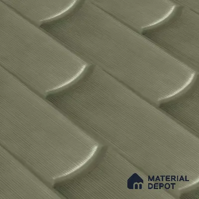 Faux Subway Wall Tile TL 04692 D Gradient Solara Grey Thunder 2 ft x 1 ft Ceramic Glossy Finish - 9 mm | Suitable For Kitchen, Bathroom Walls and Backsplashes | Please Expect a Slight Variation of Pattern (Sample)