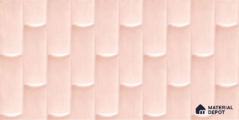 Faux Subway Wall Tile TL 04692 E Gradient Solara Portmore Pink 2 ft x 1 ft Ceramic Glossy Finish - 9 mm | Suitable For Kitchen, Bathroom Walls and Backsplashes | Please Expect a Slight Variation of Pattern (Sample)