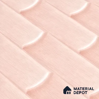 Faux Subway Wall Tile TL 04692 E Gradient Solara Portmore Pink 2 ft x 1 ft Ceramic Glossy Finish - 9 mm | Suitable For Kitchen, Bathroom Walls and Backsplashes | Please Expect a Slight Variation of Pattern (Sample)