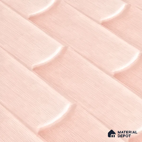 Faux Subway Wall Tile TL 04692 E Gradient Solara Portmore Pink 2 ft x 1 ft Ceramic Glossy Finish - 9 mm | Suitable For Kitchen, Bathroom Walls and Backsplashes | Please Expect a Slight Variation of Pattern (Sample)