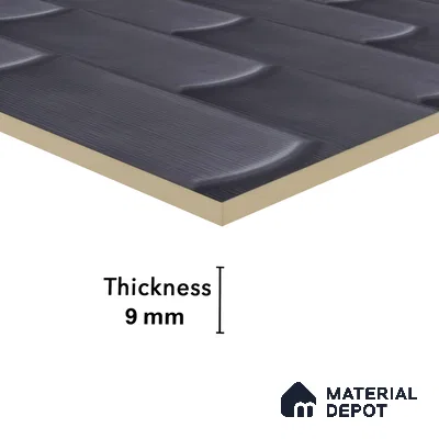 Faux Subway Wall Tile TL 04692 Gradient Solara Grana Grey 2 ft x 1 ft Ceramic Glossy Finish - 9 mm | Suitable For Kitchen, Bathroom Walls and Backsplashes | Please Expect a Slight Variation of Pattern