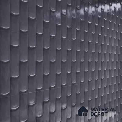 Faux Subway Wall Tile TL 04692 Gradient Solara Grana Grey 2 ft x 1 ft Ceramic Glossy Finish - 9 mm | Suitable For Kitchen, Bathroom Walls and Backsplashes | Please Expect a Slight Variation of Pattern