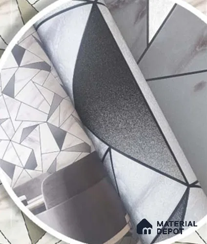 228102 | 10 Meter x 21 Inches Geometric Look Wallpaper - 57.41 Sq. Ft. | Minimum 15% wastage during installation