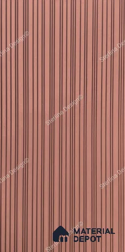 Red Plain Colour Louver 257 STER (257) 8 ft x 4 ft MDF Panel - 12 mm | Suitable for Feature Wall, TV Unit & Living Room | Width is Subjected to 5% Variation