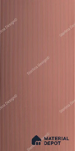 Red Plain Colour Louver 262 STER (262) 8 ft x 4 ft MDF Panel - 12 mm | Suitable for Feature Wall, TV Unit & Living Room | Width is Subjected to 5% Variation
