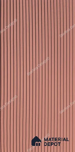 Red Plain Colour Louver 264 STER (264) 8 ft x 4 ft MDF Panel - 12 mm | Suitable for Feature Wall, TV Unit & Living Room | Width is Subjected to 5% Variation