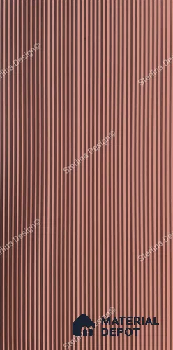 Red Plain Colour Louver 265 STER (265) 8 ft x 4 ft MDF Panel - 12 mm | Suitable for Feature Wall, TV Unit & Living Room | Width is Subjected to 5% Variation