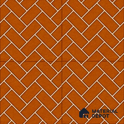 Parking Floor Tile TL 00420 Geometric Brown 16 x 16 inch Vitrified Anti Skid Matte Finish Heavy Duty Tile - 12 mm | Suitable For Balcony, Terrace, Pathways | Pattern Alignment May Vary | 2-3 mm Spacer is Mandatory