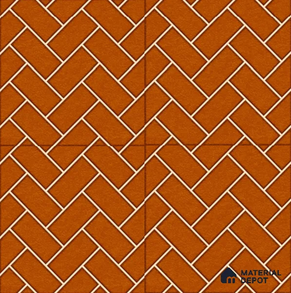 Parking Floor Tile TL 00420 Geometric Brown 16 x 16 inch Vitrified Anti Skid Matte Finish Heavy Duty Tile - 12 mm | Suitable For Balcony, Terrace, Pathways | Pattern Alignment May Vary | 2-3 mm Spacer is Mandatory